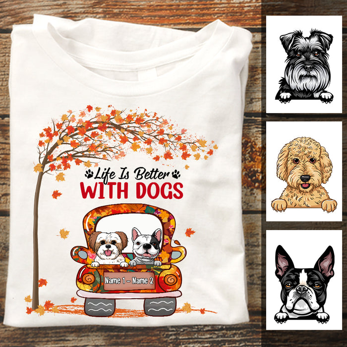 Personalized Dog Fall T Shirt JL306 24O47 1