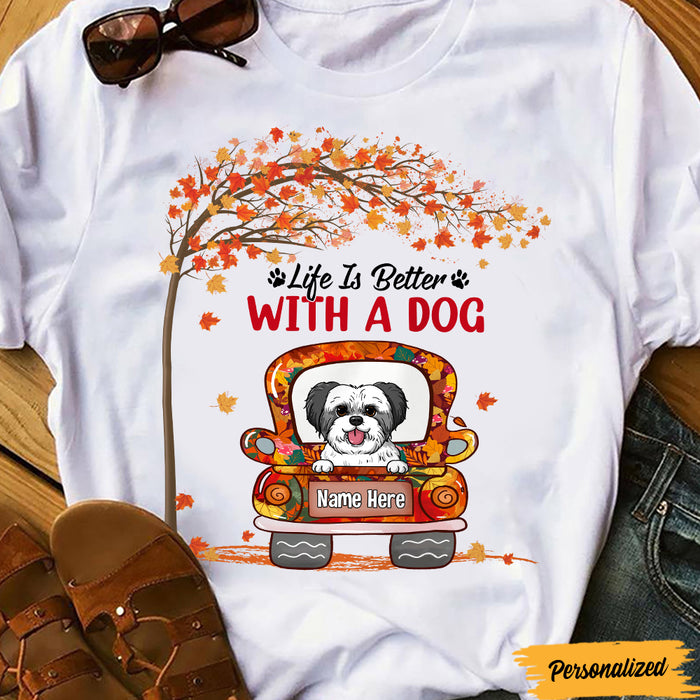 Personalized Dog Fall T Shirt JL306 24O47 1