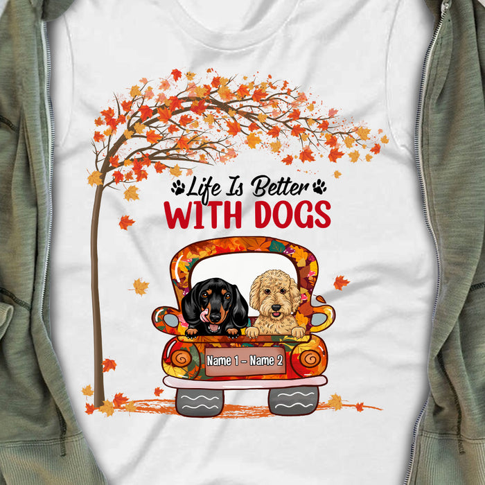 Personalized Dog Fall T Shirt JL306 24O47 1