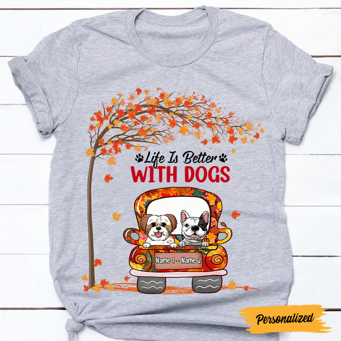 Personalized Dog Fall T Shirt JL306 24O47 1