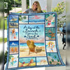 Beach Girl Fleece Blanket JN274 73O53 1