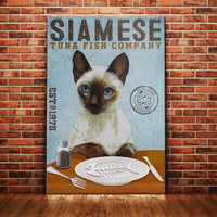 Siamese Cat Tuna Fish Company Canvas MR1101 67O39 thumb 1