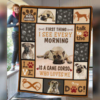 Cane Corso Dog Fleece Blanket MR0301 69O56 thumb 1