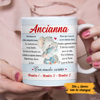 Personalized Spanish Mamá Abuela Elephant Mom Grandma Mug AP147 65O53 thumb 1
