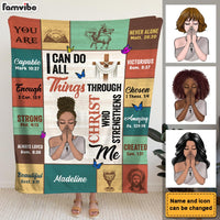 Personalized Gift For Christian Woman I Can Do All Things Blanket 31442 thumb 1