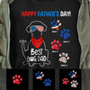 Personalized Dog Dad Happy Father Day T Shirt MY172 95O58 1
