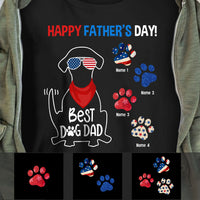 Personalized Dog Dad Happy Father Day T Shirt MY172 95O58 thumb 1