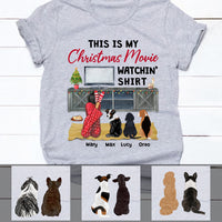 Personalized My Christmas Movie Watching With Dog T Shirt OB312 85O47 thumb 1