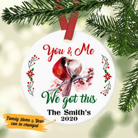 Personalized Cardinal Couple Christmas  Ornament SB52 81O53 thumb 1