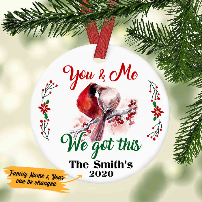Personalized Cardinal Couple Christmas  Ornament SB52 81O53 1