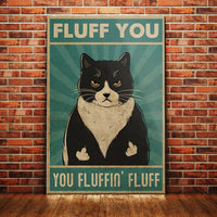 Black Cat Fluff You Canvas MY121 81O62 thumb 1