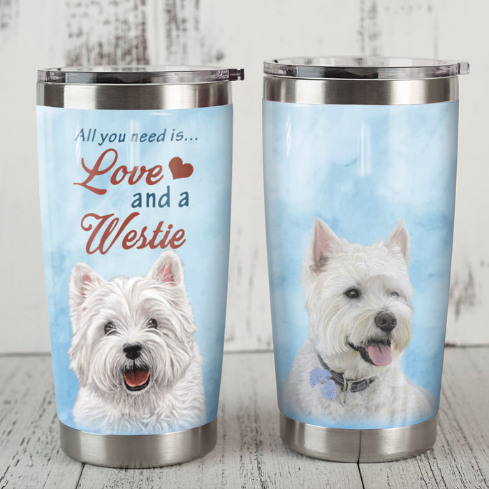 Westie Dog Steel Tumbler FB0505 71O43 1
