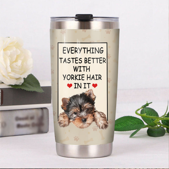 Yorkshire Terrier Dog Steel Tumbler MR1104 68O51 1