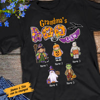 Personalized Fall Halloween Grandma Of Boo Crew T Shirt JL305 24O58 thumb 1