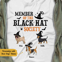 Personalized Halloween Dog The Black Hat Social T Shirt JL243 67O58 thumb 1