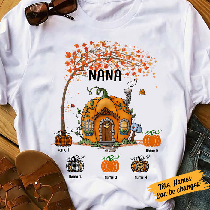 Personalized Halloween Fall Grandma Mom T Shirt JL295 26O57 1