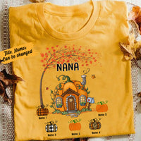 Personalized Halloween Fall Grandma Mom T Shirt JL295 26O57 thumb 1