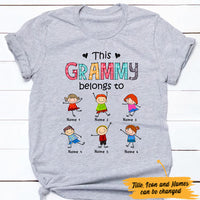 Personalized Mom Grandma Belongs To T Shirt MR121 81O47 thumb 1