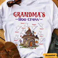 Personalized Fall Halloween Grandma Boo Crew T Shirt JL292 24O47 thumb 1