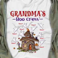 Personalized Fall Halloween Grandma Boo Crew T Shirt JL292 24O47 thumb 1
