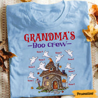 Personalized Fall Halloween Grandma Boo Crew T Shirt JL292 24O47 thumb 1