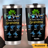 Personalized Mom Grandma Turtle Steel Tumbler JN232 30O47 thumb 1