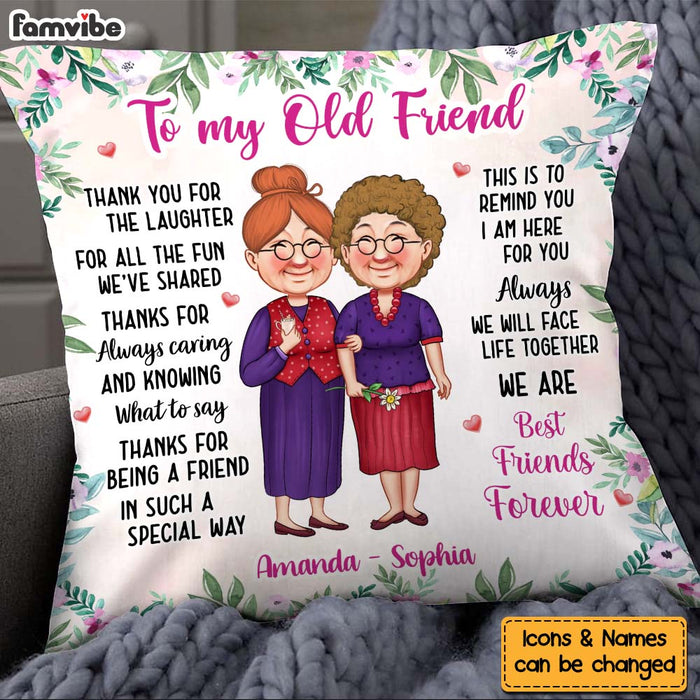 Personalized Gift To My Old Friends Pillow 30492 1