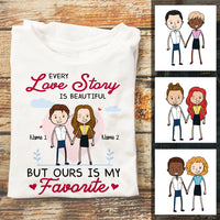 Personalized Couple T Shirt JL303 26O57 thumb 1
