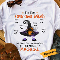 Personalized Grandma Halloween T Shirt JL307 30O57 thumb 1