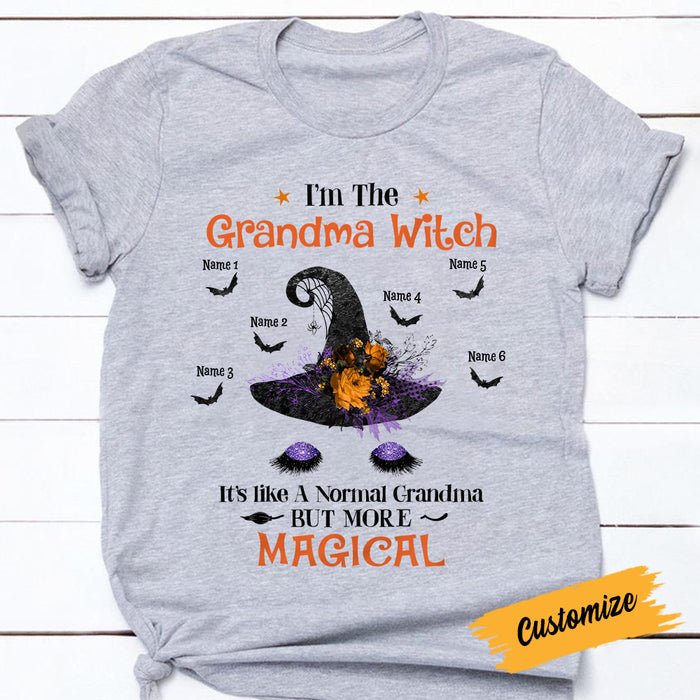 Personalized Grandma Halloween T Shirt JL307 30O57 1