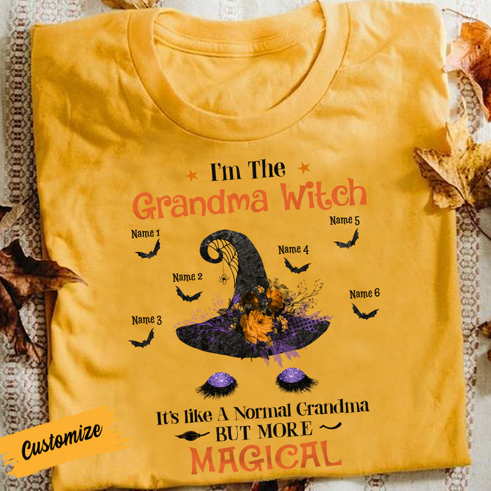 Personalized Grandma Halloween T Shirt JL307 30O57 1
