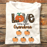 Personalized Grandma Fall Halloween T Shirt AG25 30O58 thumb 1