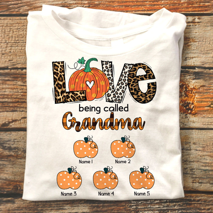 Personalized Grandma Fall Halloween T Shirt AG25 30O58 1