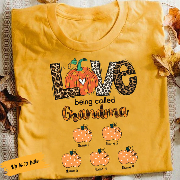 Personalized Grandma Fall Halloween T Shirt AG25 30O58 1