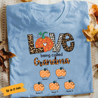 Personalized Grandma Fall Halloween T Shirt AG25 30O58 thumb 1