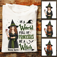 Personalized Halloween Witch T Shirt AG26 24O36 thumb 1
