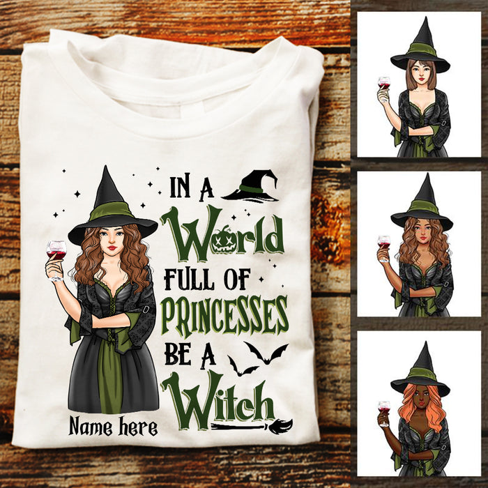 Personalized Halloween Witch T Shirt AG26 24O36 1