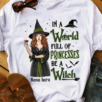 Personalized Halloween Witch T Shirt AG26 24O36 thumb 1