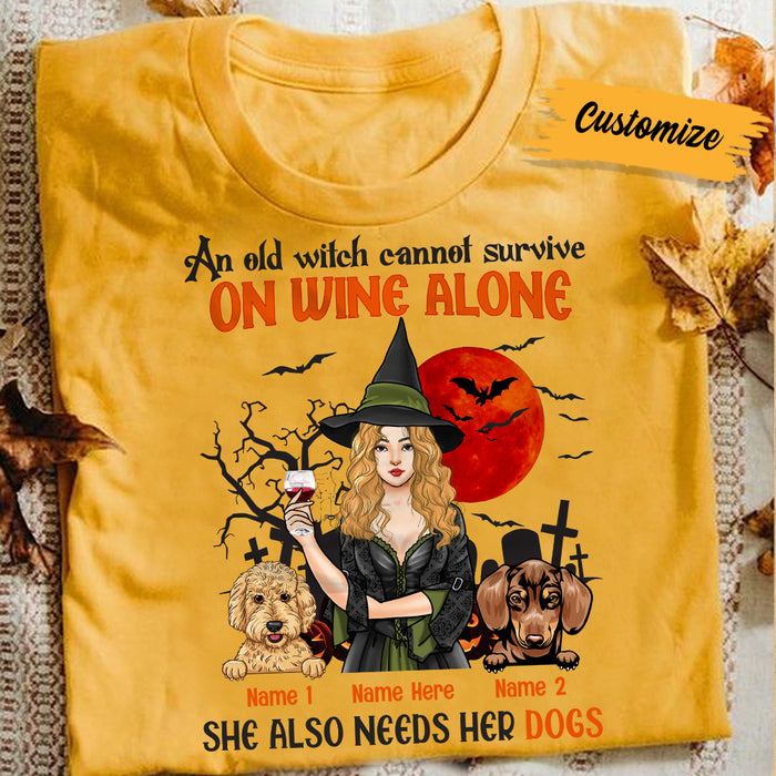 Personalized Dog Witch Halloween T Shirt AG24 30O34 1
