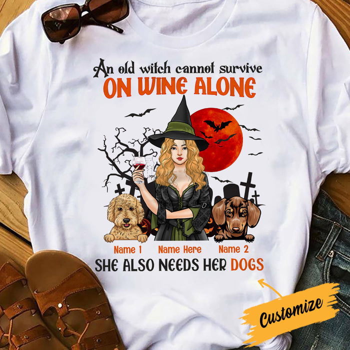 Personalized Dog Witch Halloween T Shirt AG24 30O34 1