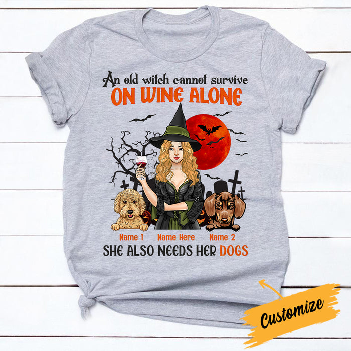 Personalized Dog Witch Halloween T Shirt AG24 30O34 1