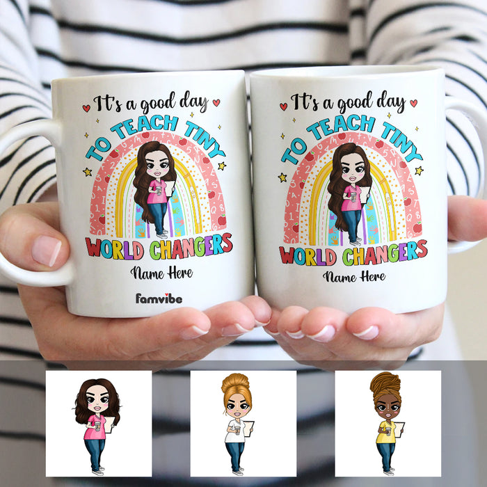 Personalized Teacher Rainbow Back To School Mug JL213 30O57 1