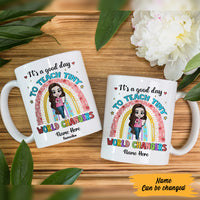 Personalized Teacher Rainbow Back To School Mug JL213 30O57 thumb 1