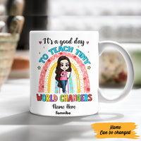 Personalized Teacher Rainbow Back To School Mug JL213 30O57 thumb 1