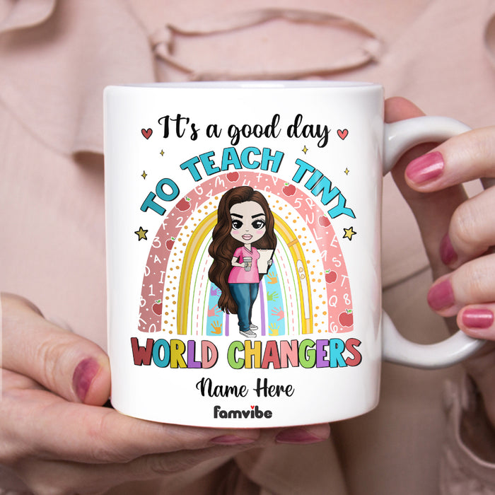 Personalized Teacher Rainbow Back To School Mug JL213 30O57 1