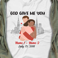 Personalized Couple God Gave Me You T Shirt AG25 24O34 thumb 1