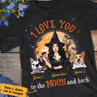 Personalized Love Dog Mom Halloween T Shirt AG22 24O36 thumb 1
