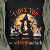Personalized Love Dog Mom Halloween T Shirt AG22 24O36 1