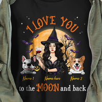 Personalized Love Dog Mom Halloween T Shirt AG22 24O36 thumb 1