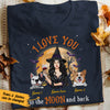 Personalized Love Dog Mom Halloween T Shirt AG22 24O36 1